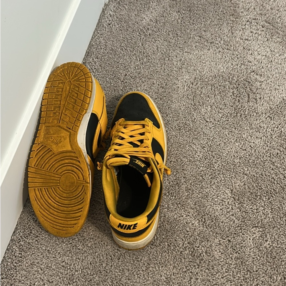 Nike Black and Gold Athletic Shoes